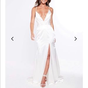 A&N Luxe Label Miranda Satin White Wedding Gown